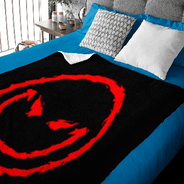 Discover Evil Smiley Face Baby Blankets