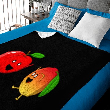 Discover Dancing Apple and Mango Baby Blankets