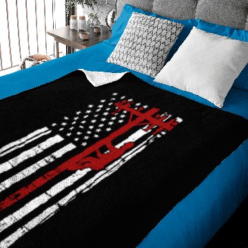 Discover Lineman Flag Baby Blankets