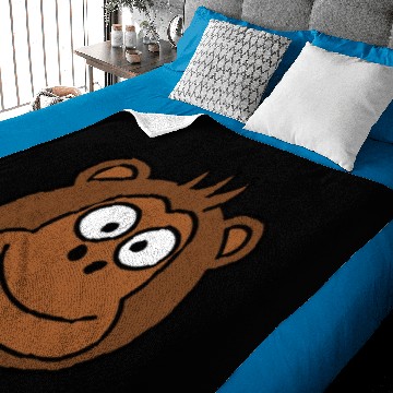 Discover Monkey Face Baby Blankets