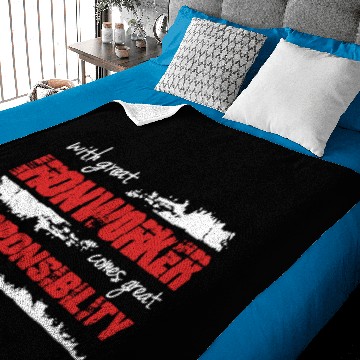 Discover Ironworker Responsibility Baby Blankets