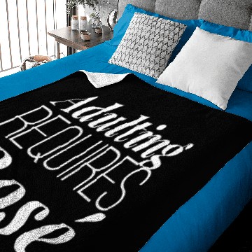 Discover Adulting requires Rose Baby Blankets