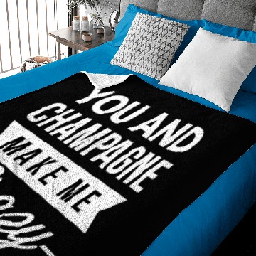 Discover You and Champagne make me Crazy Baby Blankets