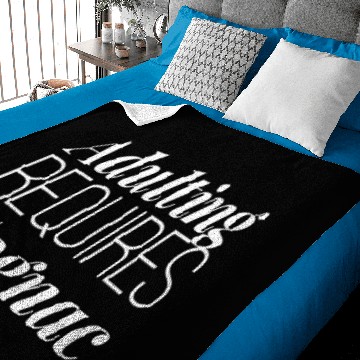 Discover Adulting requires Cognac Baby Blankets