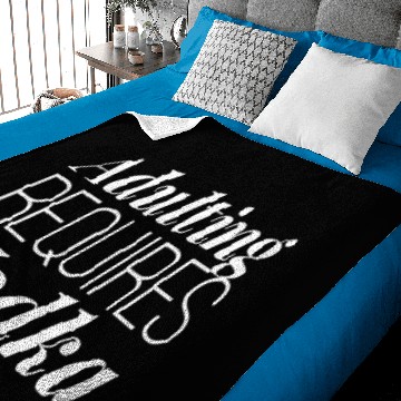 Discover Adulting requires Vodka Baby Blankets