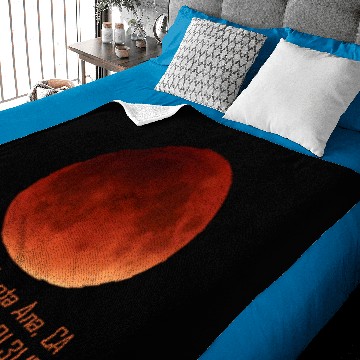 Discover Total Lunar Eclipse 2018 Santa Ana California Baby Blankets
