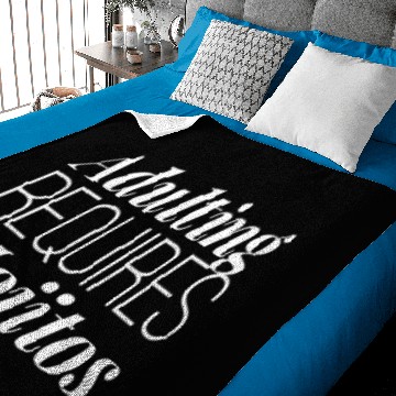 Discover Adulting requires Mojitos Baby Blankets