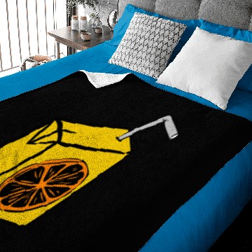 Discover Orange Juice Baby Blankets