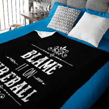 Discover Blame It On Fireball Whiskey Drinking Baseball Jerseys Baby Blankets