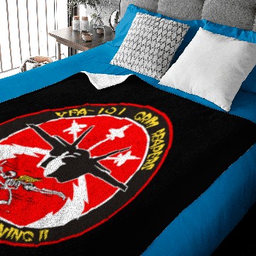Discover F-35 Lightning II VFA-101 Grim Reapers Baby Blankets