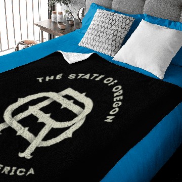 Discover Oregon State OR Monogram Baby Blankets