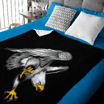 Discover Bird Gang Eagles Gear Baby Blankets