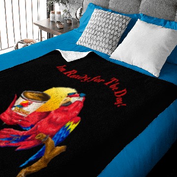 Discover Macaw with glasses Baby Blankets