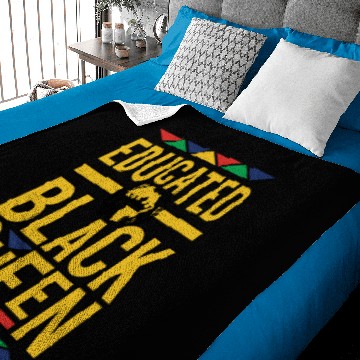 Discover educated black queen crown Baby Blankets