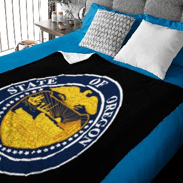 Discover Oregon State Seal Baby Blankets