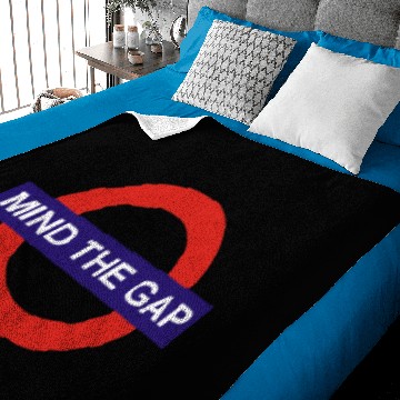 Discover Mind The Gap Funny Slogan Baby Blankets