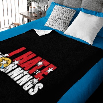 Discover i hate mornings Baby Blankets