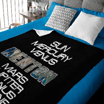 Discover Solar System Planet Earth Denton Gift Baby Blankets