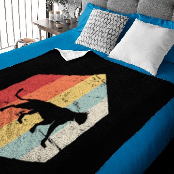 Discover Retro 70s Mountain Lion Baby Blankets