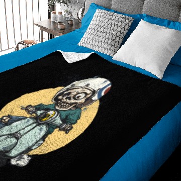 Discover SKOOTER SKELETON Baby Blankets