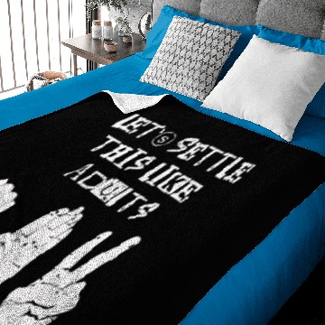 Discover New Rock Paper Scissors Settle this like adults Baby Blankets