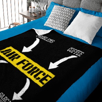 Discover Problems Solution Coffee Sarcasm Effect Air Force Baby Blankets