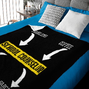 Discover Problems Solution Coffee Sarcasm School Counselor Baby Blankets