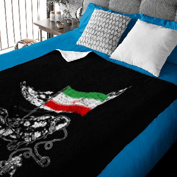 Discover Astronaut moon Iran flag space gift idea Baby Blankets
