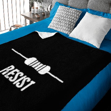 Discover RESIST | Funny Electrical Engineer EE Baby Blankets