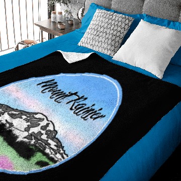Discover Mount Rainier Baby Blankets