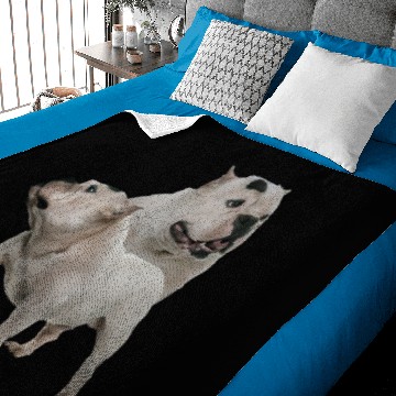 Discover White American Bully Baby Blankets