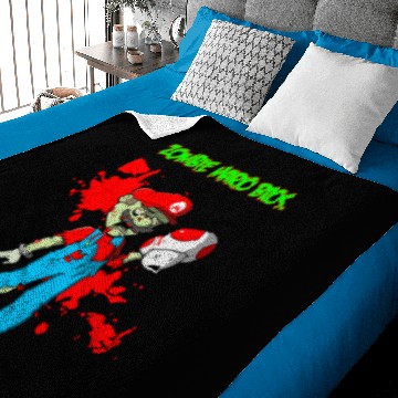 Discover Zombie Mario Bros Baby Blankets