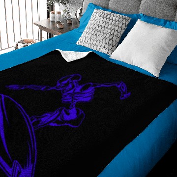 Discover Surfing Skeleton 4c Baby Blankets