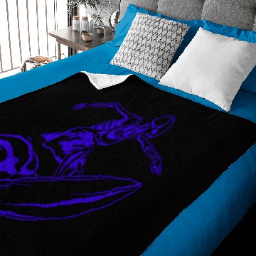 Discover Surfing Skeleton 3c Baby Blankets