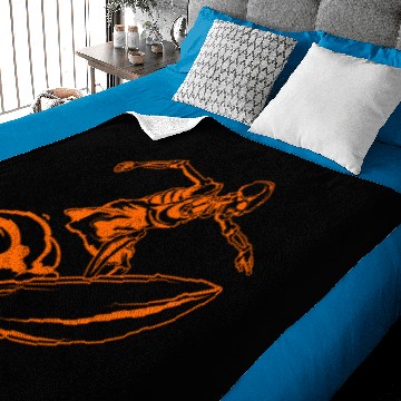 Discover Surfing Skeleton 3a Baby Blankets