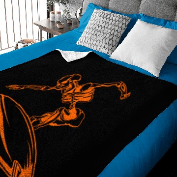 Discover Surfing Skeleton 4a Baby Blankets