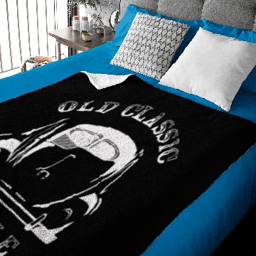 Discover Old Classic Beetle Oval Split Screen Retro Baby Blankets