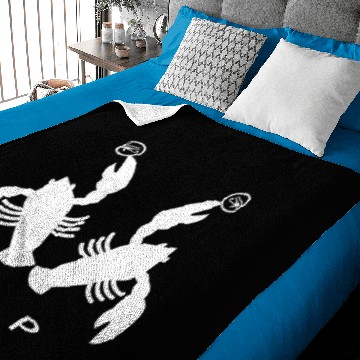 Discover Lobster JBP White Baby Blankets