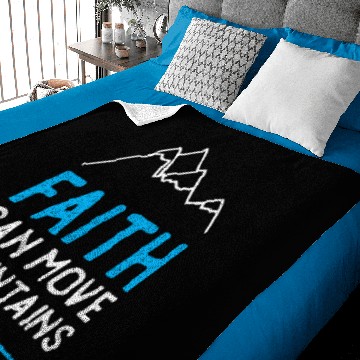 Discover Faith Can Move Mountains Baby Blankets