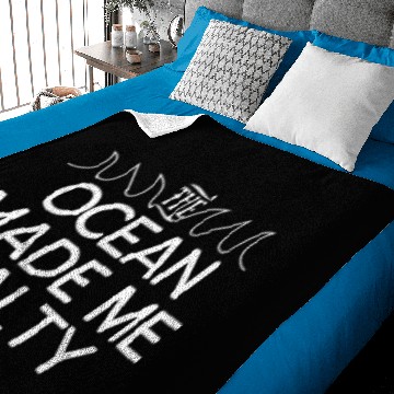 Discover The Ocean Made me Salty Baby Blankets