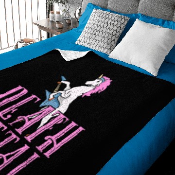 Discover Death Metal Unicorn Rainbow Baby Blankets Heavy Metal Gift