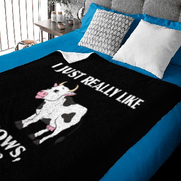 Discover I Just Really Like Cows Lover Animal Print T'Baby Blankets