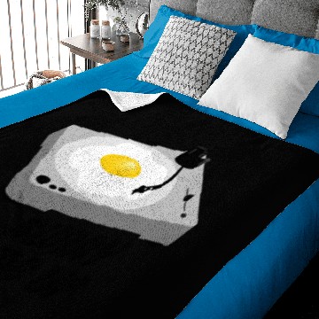 Discover Sunny Side Up Fried Egg Turntable / Gift Idea Baby Blankets