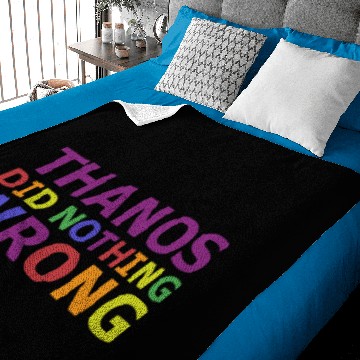 Discover Thanos Did Nothing Wrong Baby Blankets