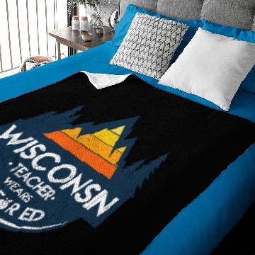 Discover Wisconsin Teacher Wears Red For Ed Baby Blankets