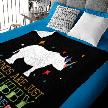 Discover RHINOS ARE JUST CHUBBY UNICORNS Baby Blankets