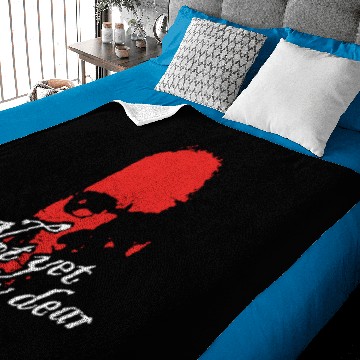 Discover Not yet my dear - red skull Baby Blankets