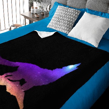 Discover Galaxy Wolf Baby Blankets