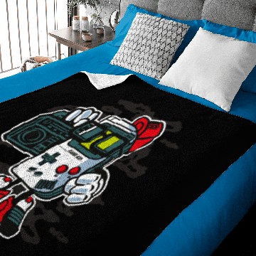 Discover Comic funny Gameboy kid cool Baby Blankets