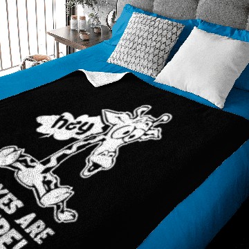 Discover Giraffe My Eyes Are Up Here Baby Blankets